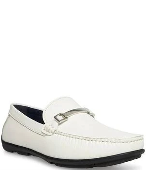 Steve Madden | Mens Senna Slip-On Leather Loafers In White Leather 6折