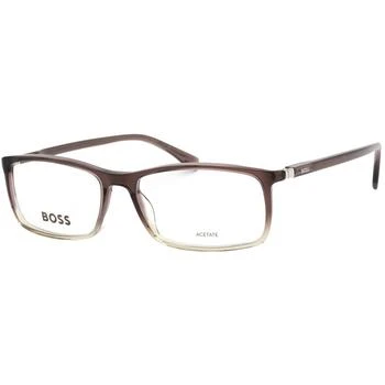 推荐Hugo Boss Men's Eyeglasses - Clear Demo Lens Brown/Grey Frame | BOSS 0680/IT 0NUX 00商品