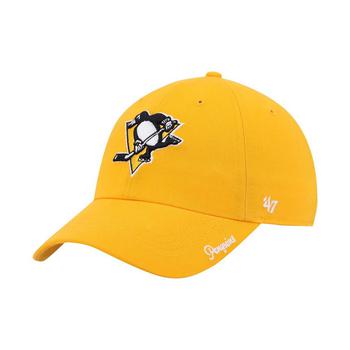 product Women's Gold Pittsburgh Penguins Team Miata Clean Up Adjustable Hat image