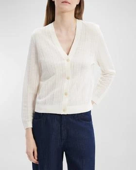 Theory | Neo Sag Harbor Cropped Cardigan,商家Neiman Marcus,价格¥705