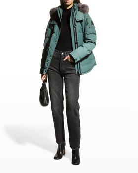 商品Anguille Puffer Jacket with Fox Fur Trim,商家Neiman Marcus,价格¥10183图片