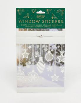 商品Ginger Ray | Ginger Ray snowflakes and baubles window stickers,商家ASOS,价格¥51图片