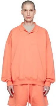 Essentials | Pink Long Sleeve Polo 6.5折