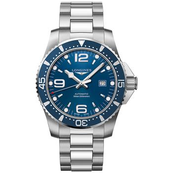 Longines | Men's Swiss Automatic HydroConquest Stainless Steel Bracelet Watch 44mm商品图片,