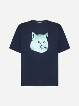 推荐Vibrant Fox Head cotton t-shirt商品