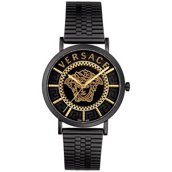 Versace | Men's Swiss V Essential Black Stainless Steel Bracelet Watch 40mm商品图片,