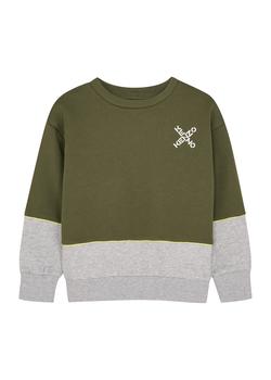 推荐KIDS Colour-blocked cotton-blend sweatshirt (2-5 years)商品