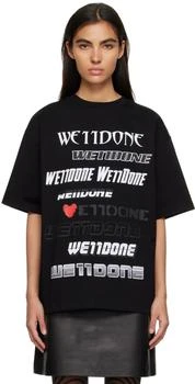 We11done | Black Love T-Shirt 5.1折, 独家减免邮费