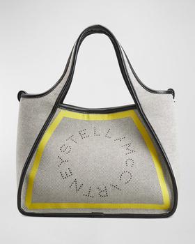 Stella McCartney | Salt & Pepper Logo Canvas Crossbody Bag商品图片,