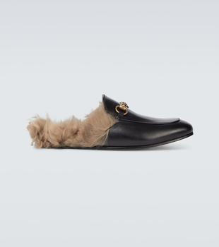 Gucci | Princetown皮革拖鞋商品图片,