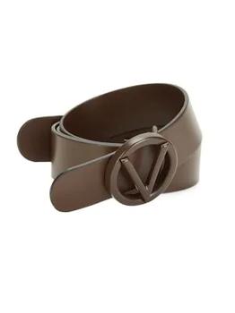 推荐Circular Logo Buckle Leather Belt商品