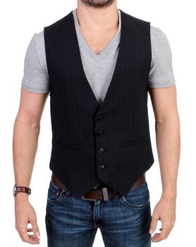 推荐COSTUME NATIONAL C’N’C  Striped Cotton Casual Vest商品
