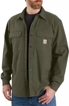 推荐Carhartt Men's Canvas Fleece Lined Shirt Jacket商品