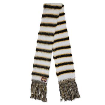 Marni | Marni Multicolour Striped Mohair and Wool Scarf - Lily/White商品图片,