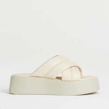 Vagabond | Vagabond Women's Courtney Leather Flatform Sandals - Off White商品图片,6折