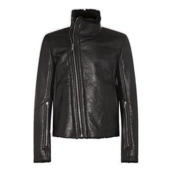 商品Rick Owens | Rick Owens Bauhaus Zip Detailed Leather Jacket,商家Cettire,价格¥18592图片