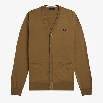 Fred Perry | Fred Perry Classic Merino Wool and Cotton-Blend Cardigan商品图片,额外7.5折, 额外七五折