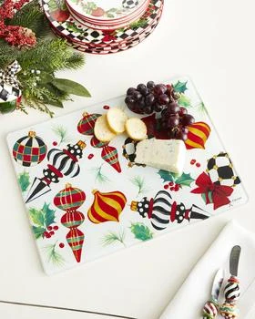 MacKenzie-Childs | Large Deck the Halls Christmas Cutting Board,商家Neiman Marcus,价格¥456