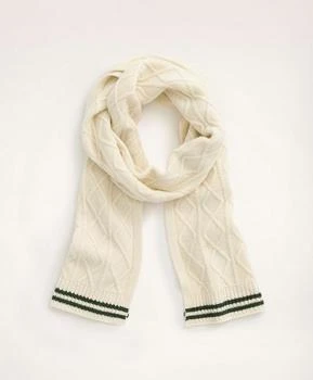 Brooks Brothers | Lambswool Cable Knit Scarf 5.4折, 独家减免邮费