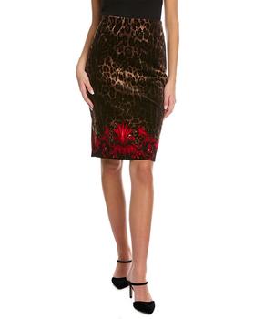 samantha sung, SAMANTHA SUNG | Samantha Sung Chloe Wool & Silk-Blend Pencil Skirt商品图片 3.7折