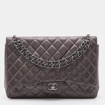 推荐Chanel Dark Grey Quilted Leather Maxi Classic Flap Bag商品
