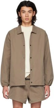 Essentials | Brown Drawstring Jacket 5.2折