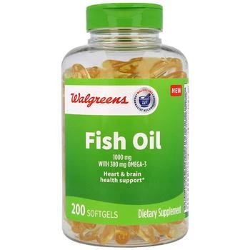 Walgreens | Fish Oil 1000 mg with 300 mg Omega-3 Softgels,商家Walgreens,价格¥169