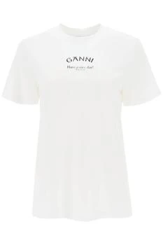Ganni | Lettering Print T Shirt 6.1折