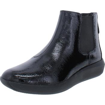 Clarks | Clarks Womens Tawni Mid Patent Leather Ankle Chelsea Boots商品图片,2.6折×额外9折, 独家减免邮费, 额外九折