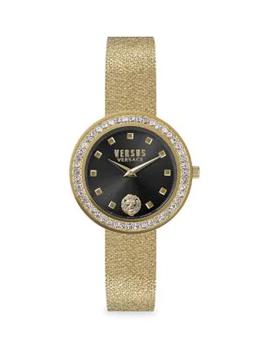 Versus Versace | 38MM Carnaby Street Crystal Goldplated Stainless Steel & Crystal Bracelet Watch商品图片,5折