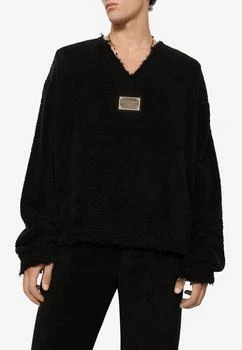 推荐Terrycloth V-neck Pullover Sweatshirt商品
