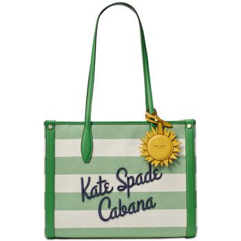 kate spade tote单肩包, Kate Spade | Market Cabana Canvas Medium Tote商品图片 5折