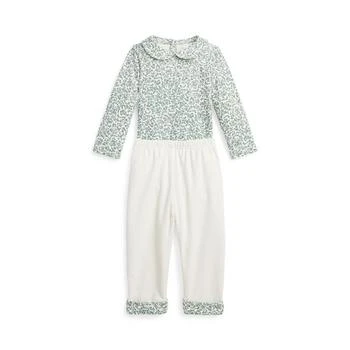 Ralph Lauren | Baby Boys Fox-Print Cotton Bodysuit and Corduroy Pants Set,商家Macy's,价格¥224