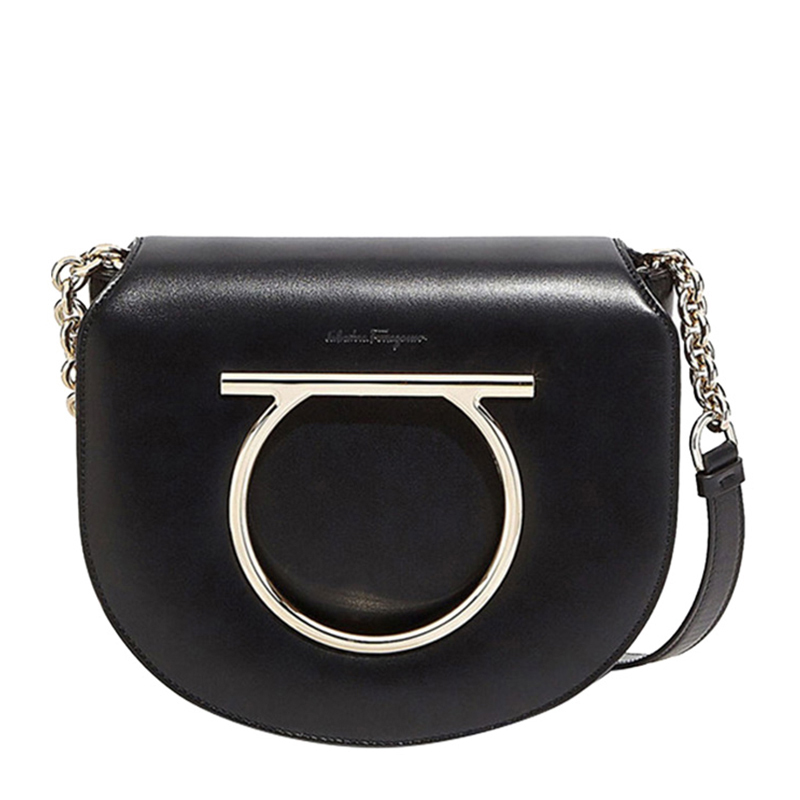 牛皮菲拉格慕皮带, Salvatore Ferragamo | Salvatore Ferragamo 菲拉格慕 女士黑色牛皮单肩斜挎包 21-G998-691246商品图片 满$100享9.5折, 满折