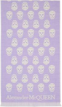 Alexander McQueen | Purple Skull Scarf商品图片,独家减免邮费