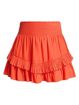推荐Wendy Ruffled Flared Miniskirt商品