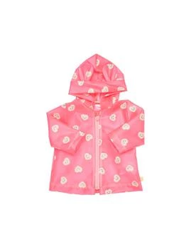 Billieblush | Heart Print Tech Raincoat,商家LUISAVIAROMA,价格¥331