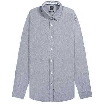 Hugo Boss | HUGO BOSS Jersey Slim Fit Shirt Blue/Grey商品图片,5折