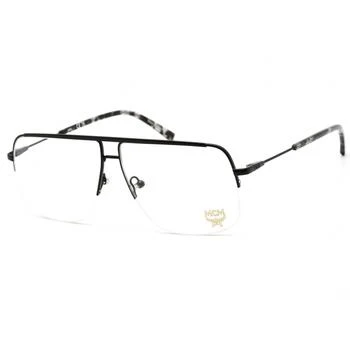 MCM | MCM Men's Eyeglasses - Clear Lens Semi Matte Black Aviator Shape Frame | MCM2158 004,商家My Gift Stop,价格¥242