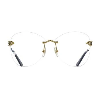 Cartier | Cartier Rimless Butterfly Glasses 7.6折