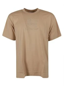 Burberry | Burberry Logo Embroidered Oversized-Fit T-Shirt 6.7折