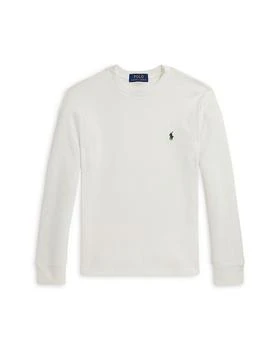 Ralph Lauren | Boys' Waffle Knit Cotton Long Sleeve Tee - Big Kid, Little Kid,商家Bloomingdale's,价格¥315