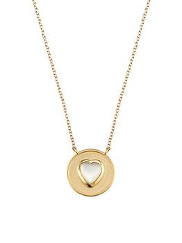 商品Elizabeth Moore | 14K Yellow Gold & Mother-Of-Pearl Heart Pendant Necklace,商家Saks Fifth Avenue,价格¥5187图片