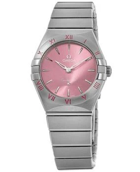 推荐Omega Constellation Quartz 28 MM Brushed Rose Dial Steel Women's Watch 131.10.28.60.11.001商品