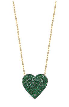 商品Gabi Rielle | Emerald Heart Necklace,商家Nordstrom Rack,价格¥326图片