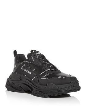 巴黎世家男鞋直邮, Balenciaga | Men's Triple S All Over Logo Low Top Sneakers商品图片 独家减免邮费