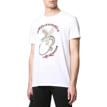 推荐Alexander McQueen 亚历山大·麦昆 男士白色T恤 609578-QOZ92-0900商品