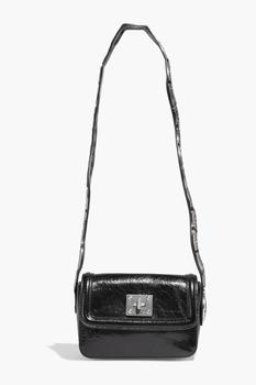 推荐Sin embellished crinkled-leather shoulder bag商品
