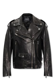 Versace | Versace Zip-Up Long-Sleeved Biker Jacket商品图片,5.7折起