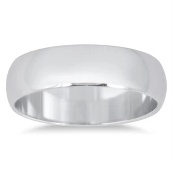 SSELECTS | 5Mm Domed Comfort Fit Wedding Band In 10K White Gold,商家Premium Outlets,价格¥2804